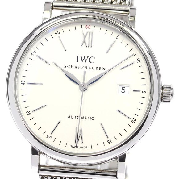 IWC SCHAFFHAUSEN Portofino IW356505 Date Silver Dial Automatic Men's_829866 - Picture 1 of 6